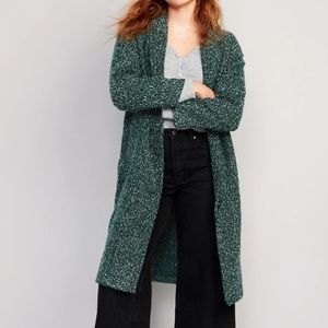 NWT Old Navy women's Relaxed Textured Overcoat for Women, XS, Green